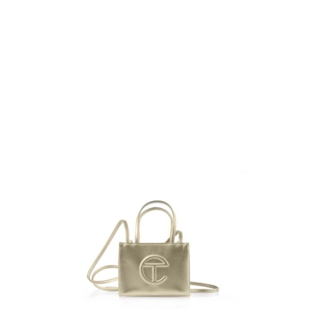 Small Gold Shopping Bag